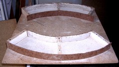 stone molds made of wood
