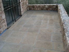 poured in place granit paving