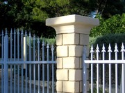 stone cladding of a portal pillar