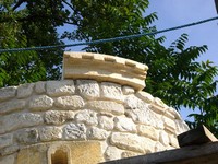 molded stone cornice